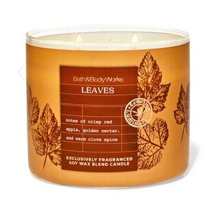 Bath & Body Works Leaves 3-Wick Candle